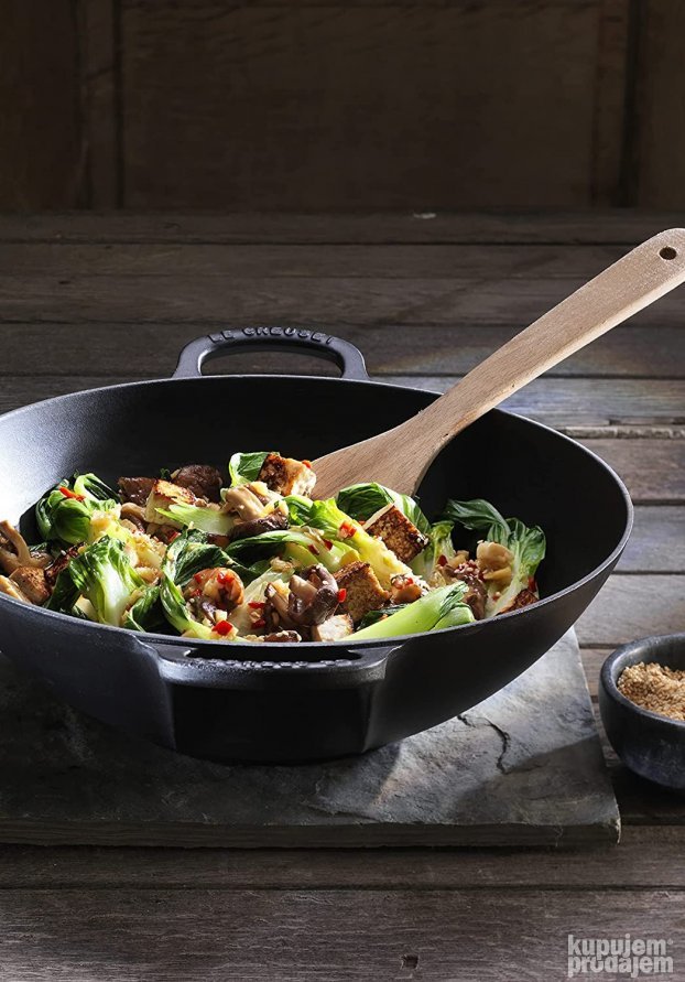 Le Creuset Vok od livenog gvožđa sa staklenim poklopcem 36c