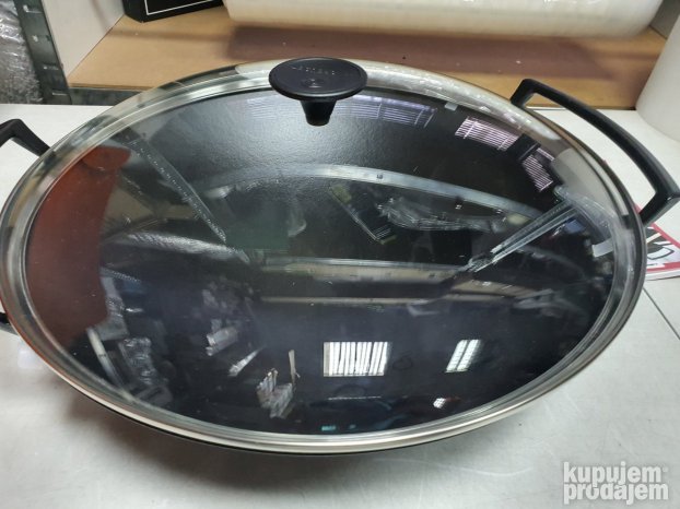 Le Creuset Vok od livenog gvožđa sa staklenim poklopcem 36c