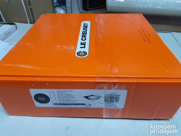 Le Creuset Vok od livenog gvožđa sa staklenim poklopcem 36c