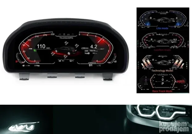 Virtuelni kokpit BMW 4 F32 Virtuelna digitalna tabla