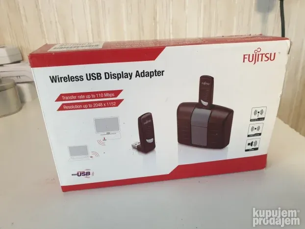 Fujitsu Wireless USB Display Adapter 2048x1152 Pixels, 110Mb