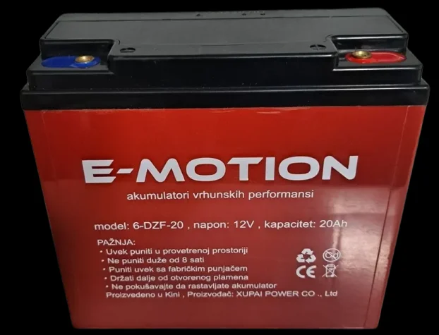 Baterija za električni bicikl 6-DZF-20 12V 20Ah