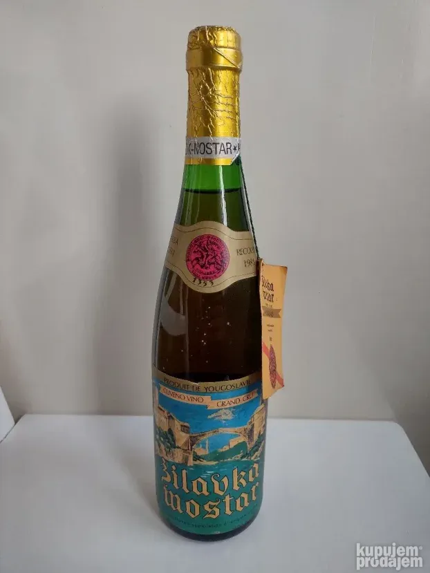 Vino zilavka mostar 0,7l jugoslavija 1981g