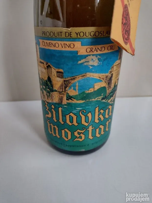 Vino zilavka mostar 0,7l jugoslavija 1981g