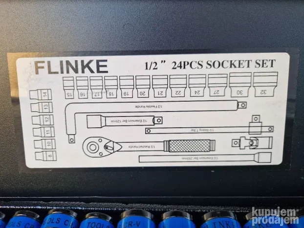 set gedora 1/2 24 dela 8-32 FLINKE