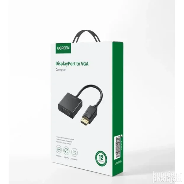 UGREEN DP109 DP. na VGA F. Konvertor