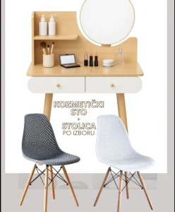 Kozmeticki sto sa stolicom