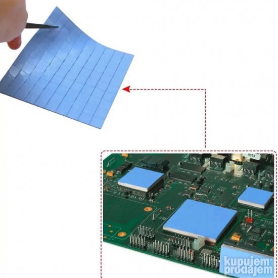 Thermal pad Termalna traka podloga 2mm iseckan 6.0 W/mk