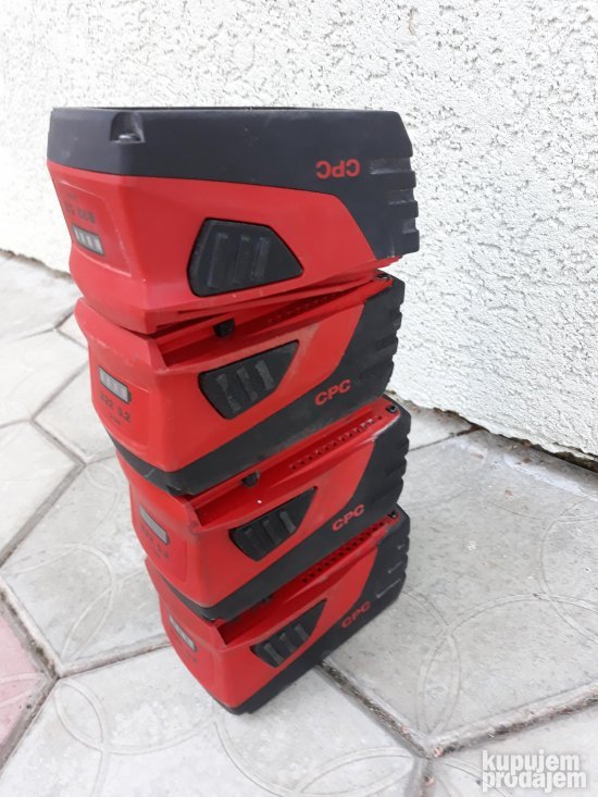 Hilti baterije  5.2 Ah  li-jon vise kom cena po kom 100e mod