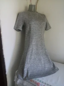 Lindex srebrnosiva haljina S