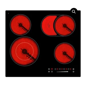 Ugradna ploca sa 4 ringle Arielli staklokeramicka