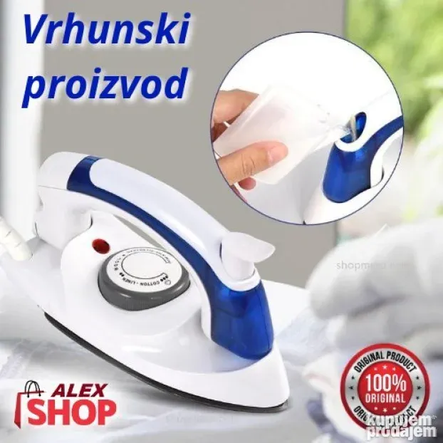 Sklopiva mini parna pegla idealna za putovanja