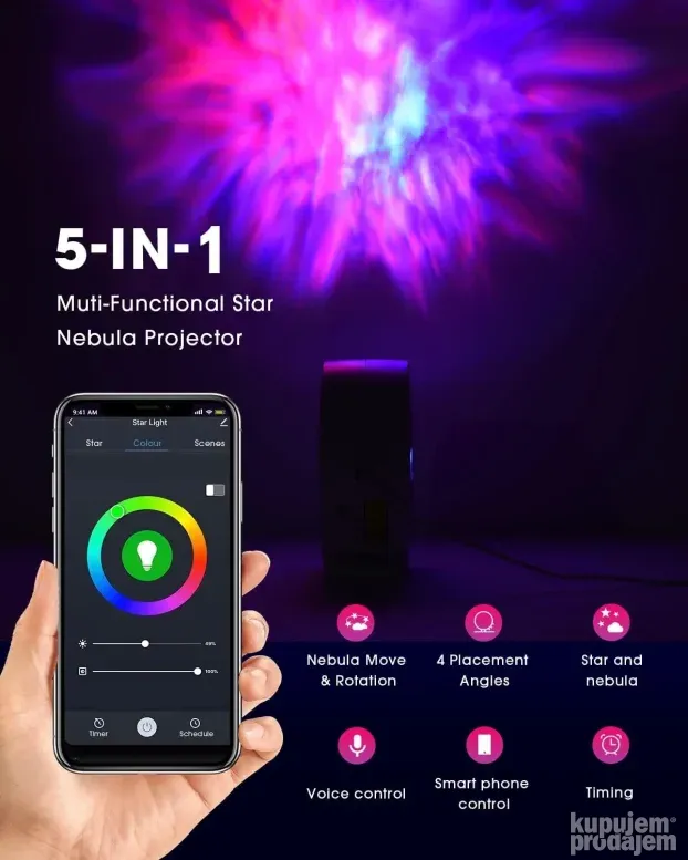Suppou Pametni/smart projektor zvezdano nebo