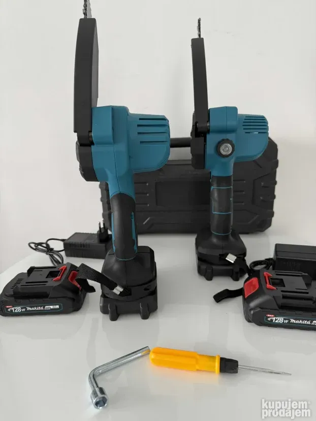 Aku testera 128v  XL Mac  2 Baterije+ POKLON