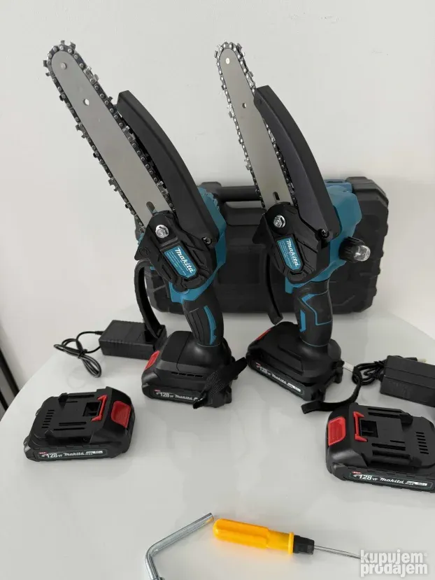 Aku testera 128v  XL Mac  2 Baterije+ POKLON