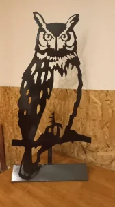 Metalna dekoracija-Sova