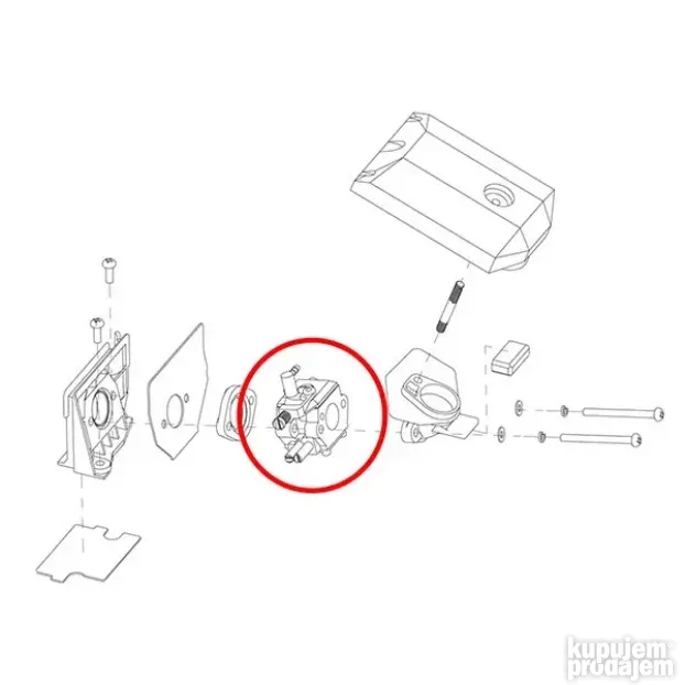 Karburator testere Villager VGS 24 30, 4500 5200 sa pumpicom