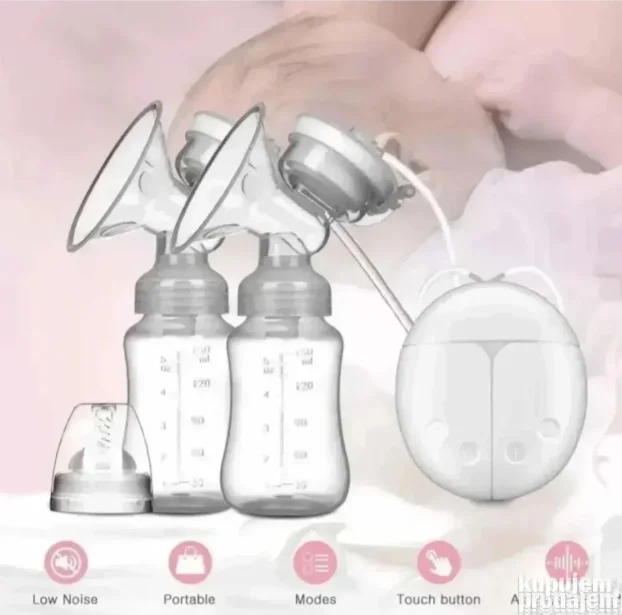 Pumpica za izmuzanje izmlazanje mleka električna dve flašice