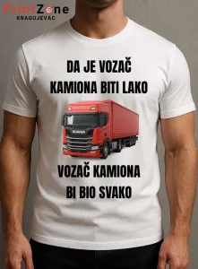 Poklon za vozača kamiona / Majice sa stampom po zelji