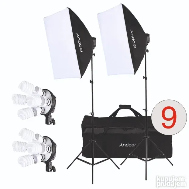 GreenScreen Green Screen Komplet 2.6x3.0m Foto Video 12in1