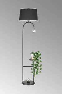 Moderna podna lampa sa policom za saksiju