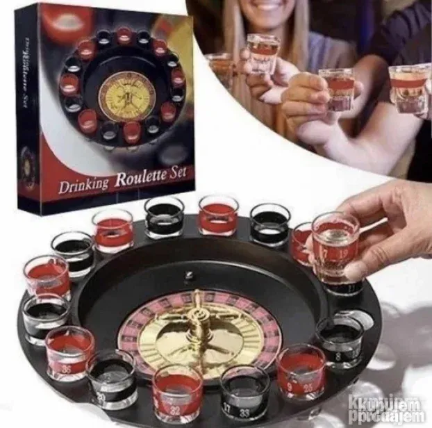 Rulet-Pijani rulet sa casicama-Igra-Pijani rulet-Set