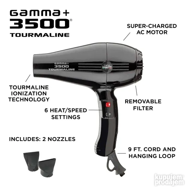 GAMMA+ 3500 Profesionalni fen za kosu Made in Italy