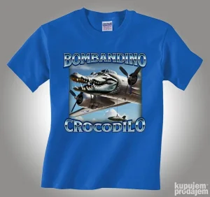 Majica Italian brainrot-Bombardino crocodilo (u više boja) 2