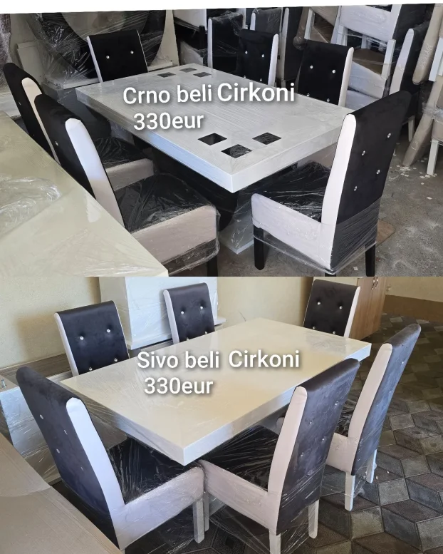 Stolovi stolice od  299eur, po NAJBOLJIM CENAMA.AKCIJA!