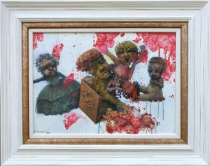 Nada, ulje na drvetu, sa 38x48 cm, bez 25x35 cm, sertifikat,