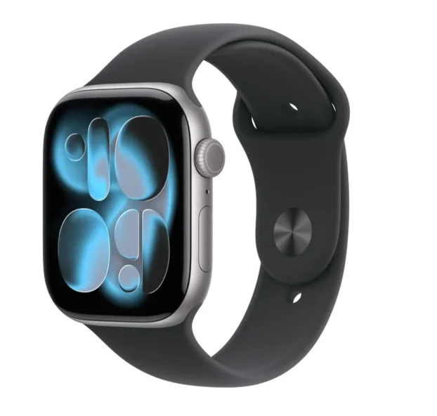 Apple Watch Series 11 GPS 46mm Space Grey Black Sport Band