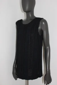 prsluk zenski crni za sve kombinacije S/M chanel stil tweed