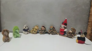 Vintage drzači Zavesa