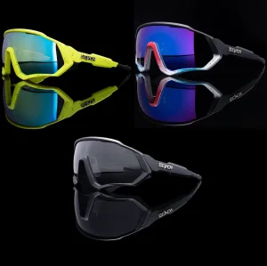 Biciklisticke naocare Photochromic UV400, crne, žute