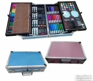 Set za crtanje u metalnom koferu