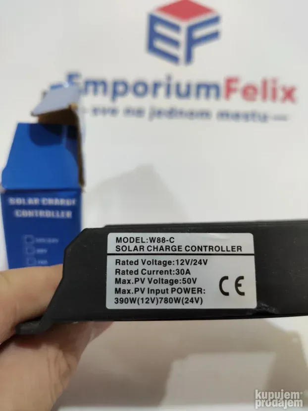 Solarni kontroler Punjenja W88-C PWM 30 Amp PWM - KupujemProdajem