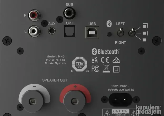 Q ACOUSTICS M40 HD WIRELESS BLACK Bežični zvučnici