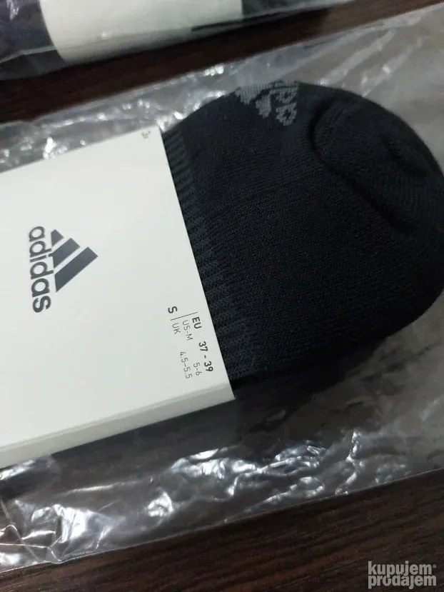 Adidas crne čarape plitke (3 Para) - (NOVO - ORIGINAL)