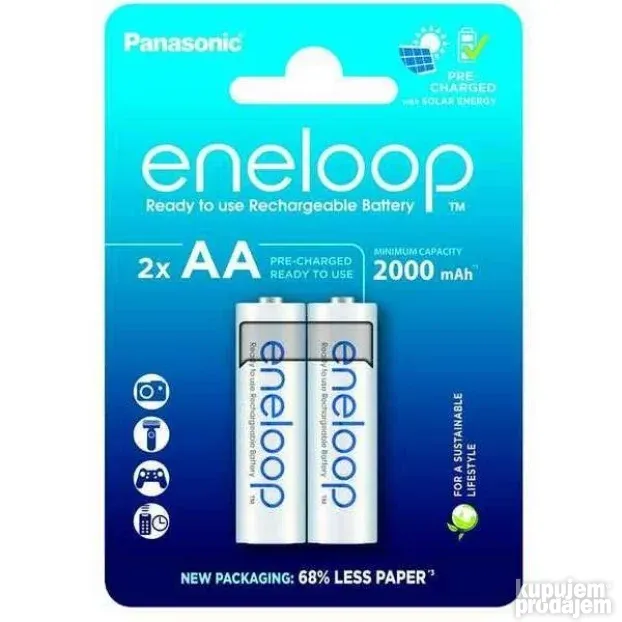 Panasonic eneloop BK-3MCDE/2CP 2x AA