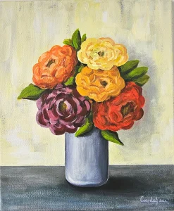 Simfonija nežnosti - akril na platnu 30x25cm