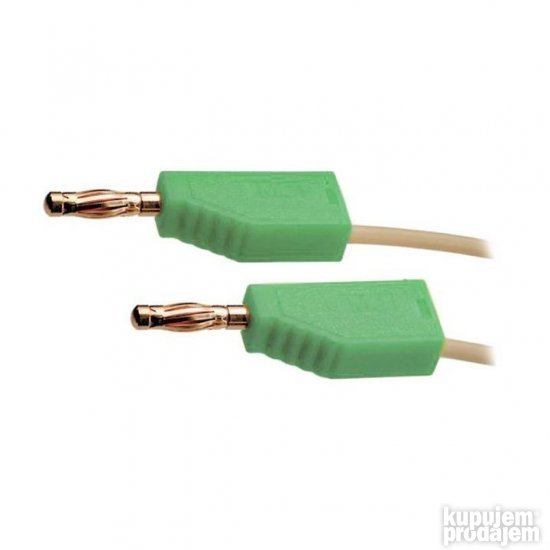 Kabl bananica 4mm SR - ban 4mm SR crni MC, 1m