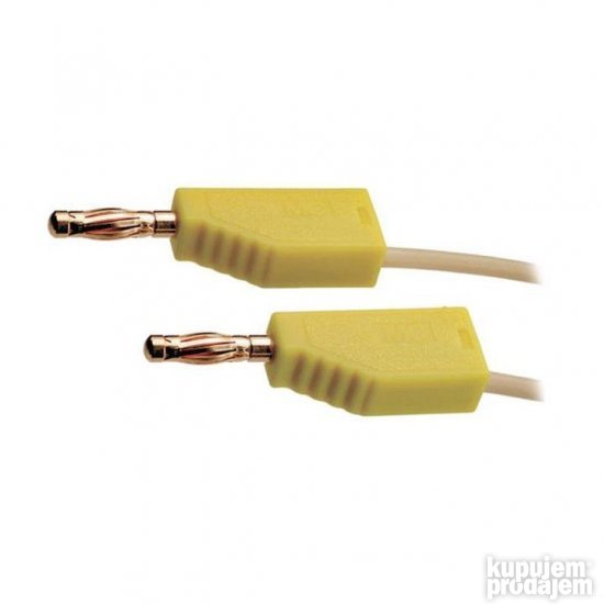 Kabl bananica 4mm SR - ban 4mm SR crni MC, 1m