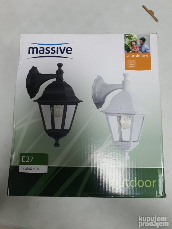 Spoljna Zidna Svetiljka 1x60W E27 Massive