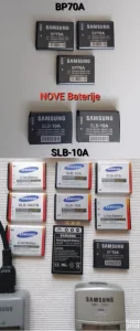 Baterije Samsung za fotoaparate i punjači