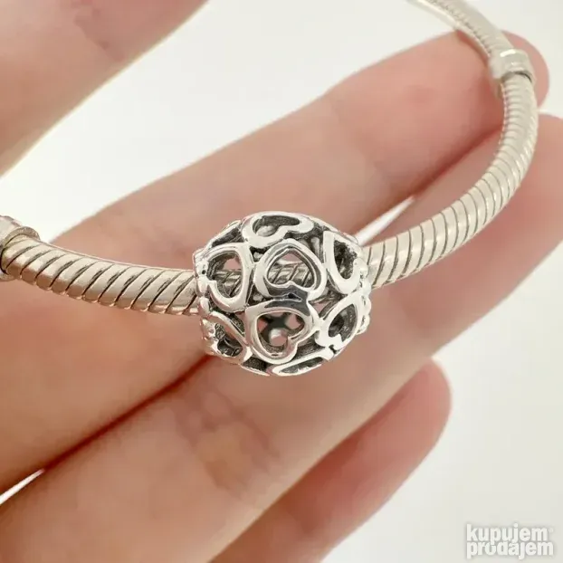 PANDORA privezak Open Heart srebro ale s925 790964
