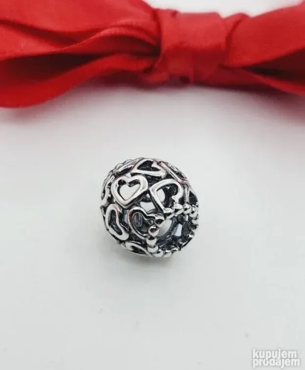 PANDORA privezak Open Heart srebro ale s925 790964