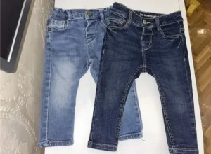 Dvoje Zara pantalona, vel 74, od 9-12 mes