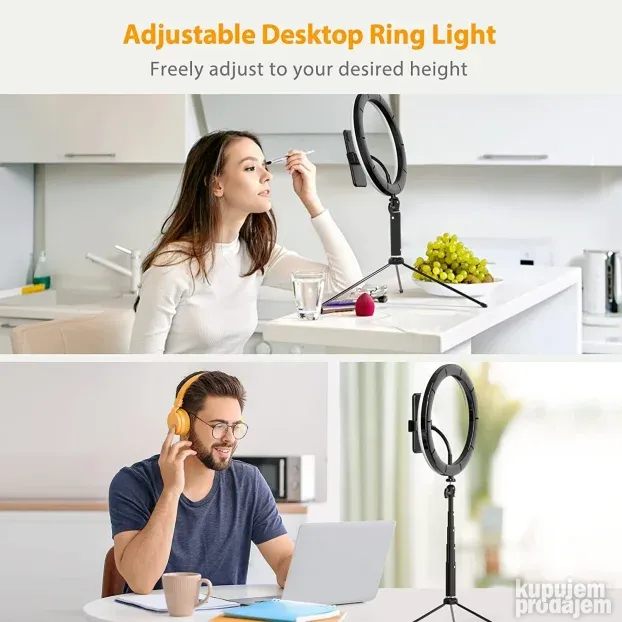 Ring Foto Lampa 25 cm NOVO LED Prsten za Slikanje, Snimanje