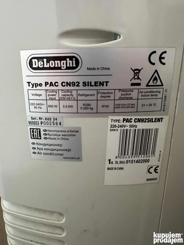 Pokretna Klima De’Longhi Pinguino PAC CN92