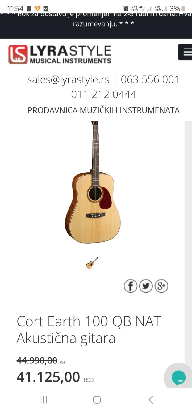 Cort EARTHH-100